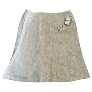 Coldwater Creek Women’s A Line Jacquard Skirt